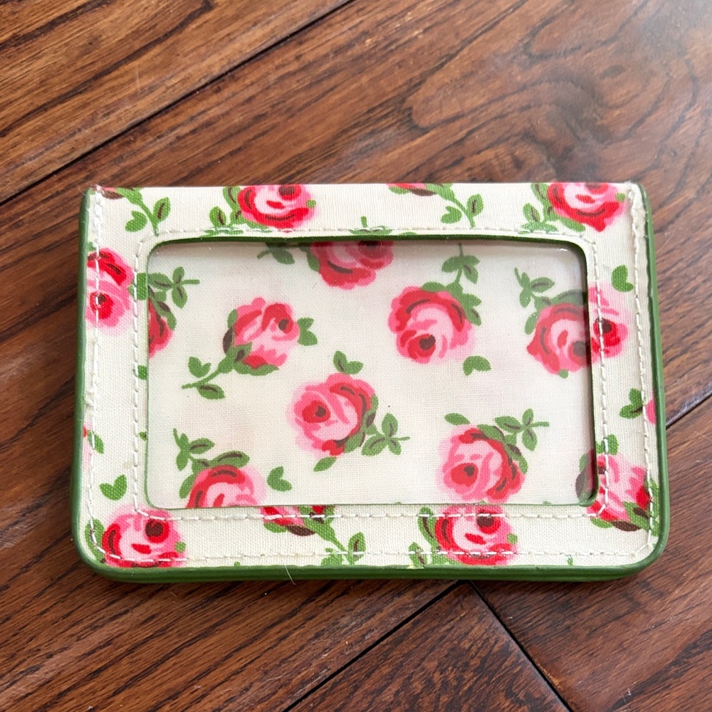 Cath Kidston Floral Wallet with Green Trim
